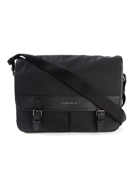 burberry leather trim messenger bag|Burberry Messenger bag sale.